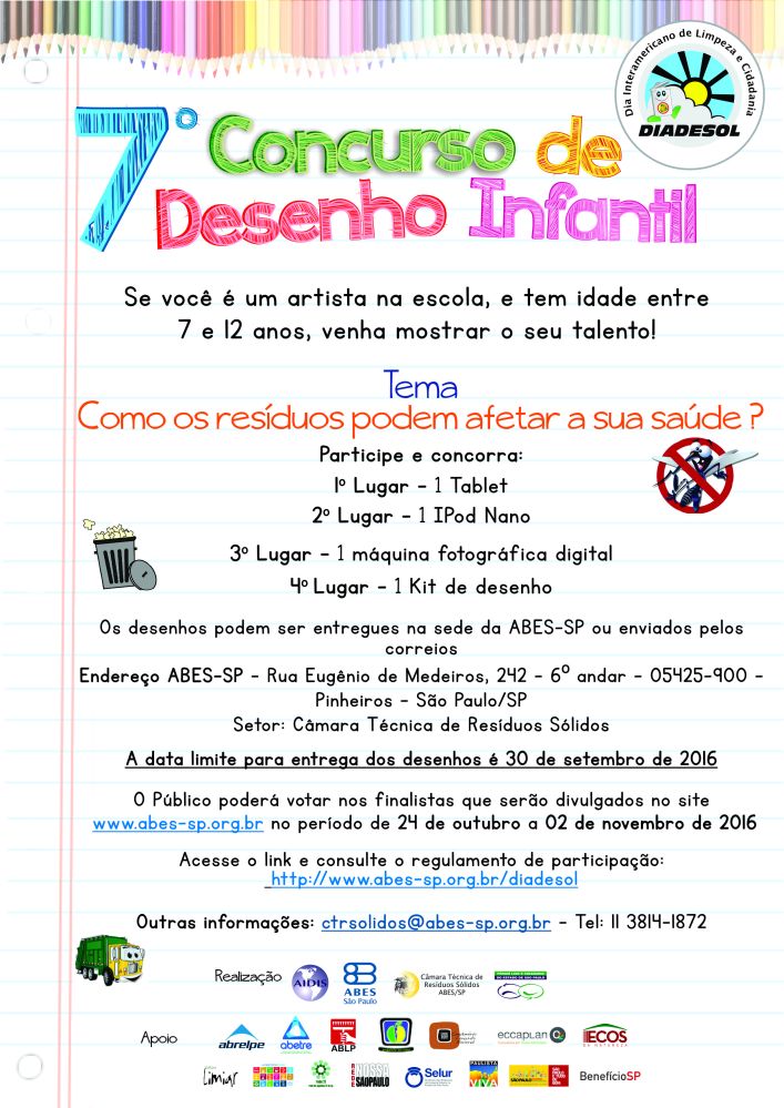 10 - 7 Concurso de Desenho Infantil