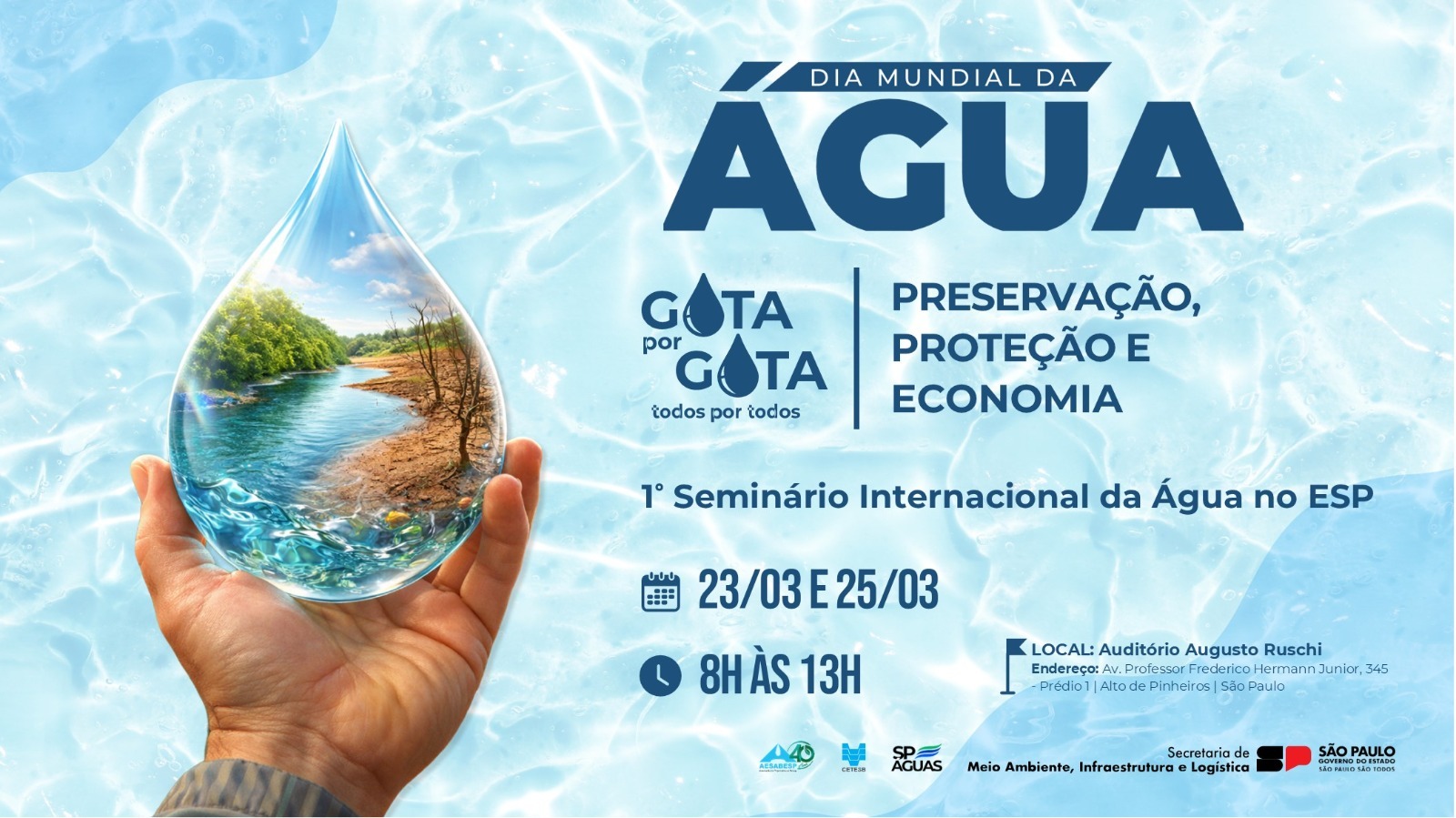 1º Seminário Internacional da Água no Estado de São Paulo